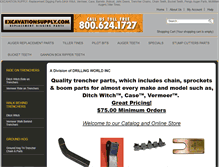 Tablet Screenshot of excavationsupply.com